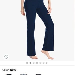 Bootcut yoga pants with pockets